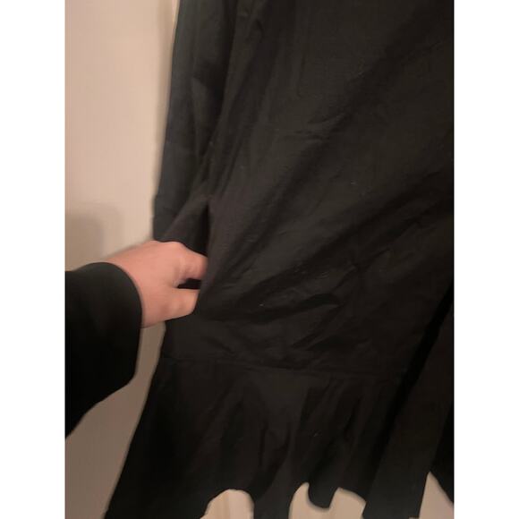 Tuckernuck Black Callahan Shirt Dress S Dark Academia Minimalist Old Money Boho - Picture 7 of 8
